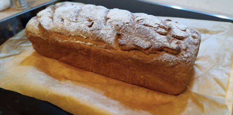 Моя ржаная буханочка:)