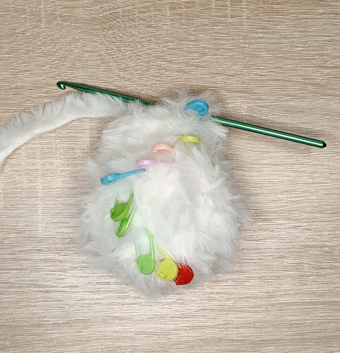 Лапка медвежонка в процессе создания ))