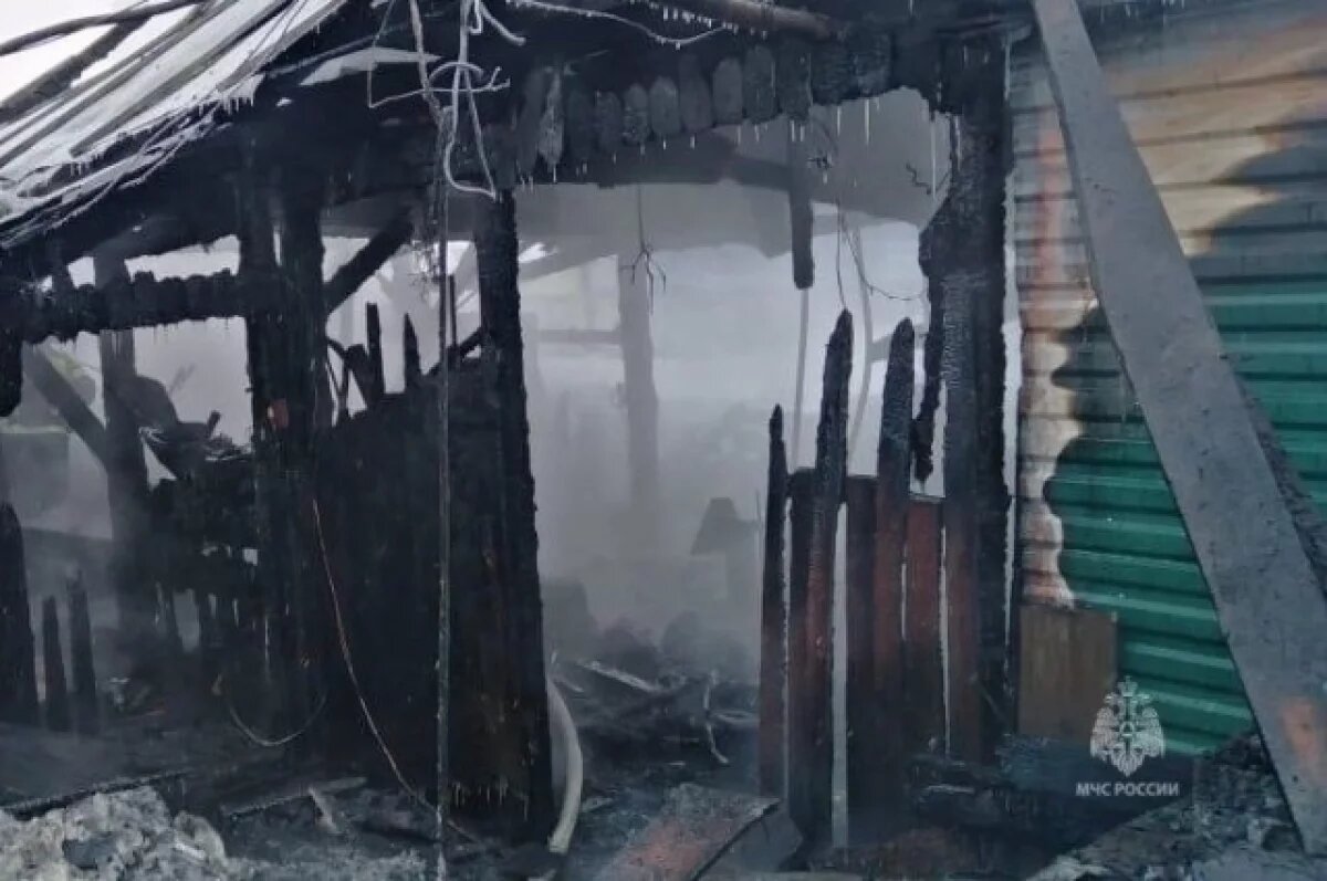    В Мильково из-за печного отопления загорелись гараж и хозпостройка