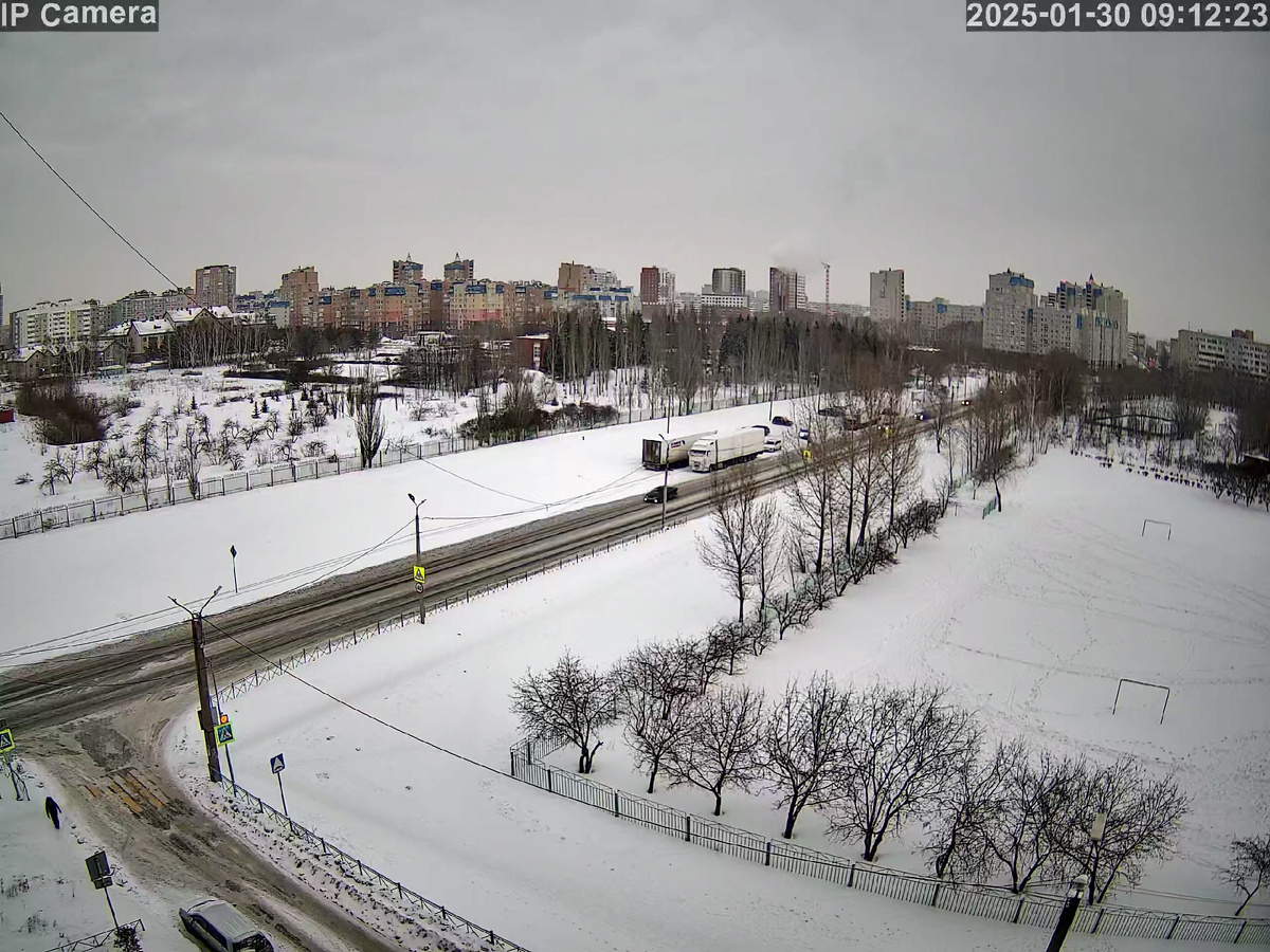 Зима в Омске.