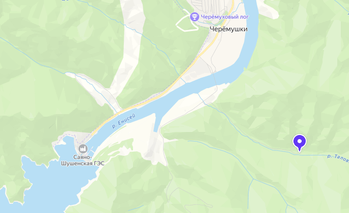 Расположение визит-центра кордона «Таловский лог».