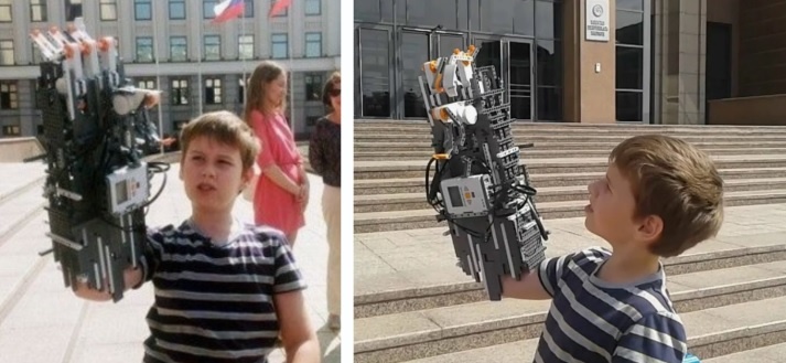 Изобретатель Сергей Валеев и его "лего-рука"