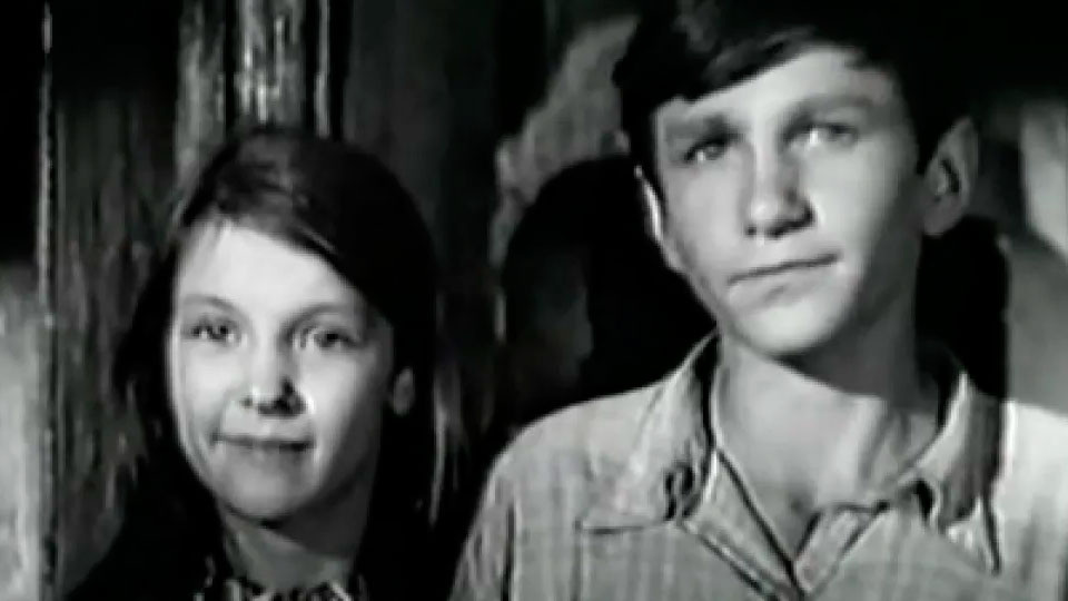 Игорь Бочкин в одном из первых своих фильмов "Красно солнышко) 1972 год