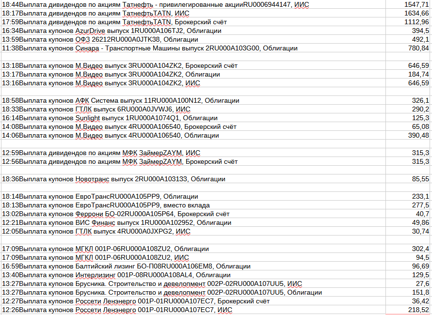 выплаты часть 2