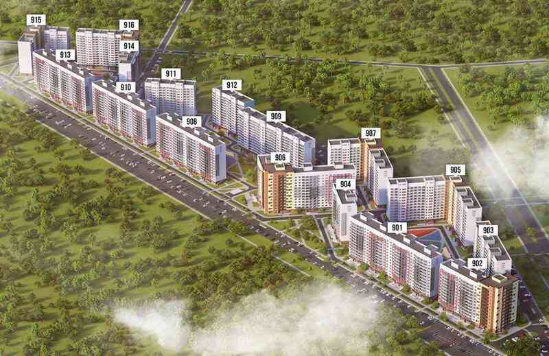 Проект и план застройки ЖК Династия в Новосибирске