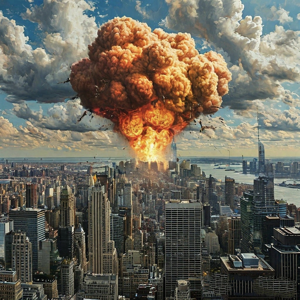 Ядерный гриб в Нью-Йорке 