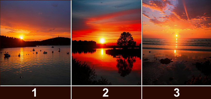 Выберите закат