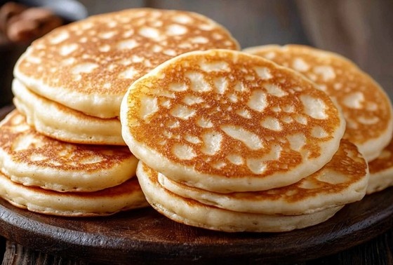    Пышные оладьи без дрожжей