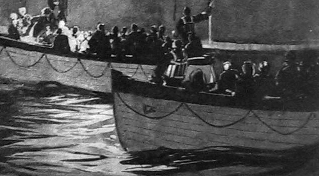 Пассажиры с "Титаника" в спасательных шлюпках. ВЗято: Яндекс.Картинки