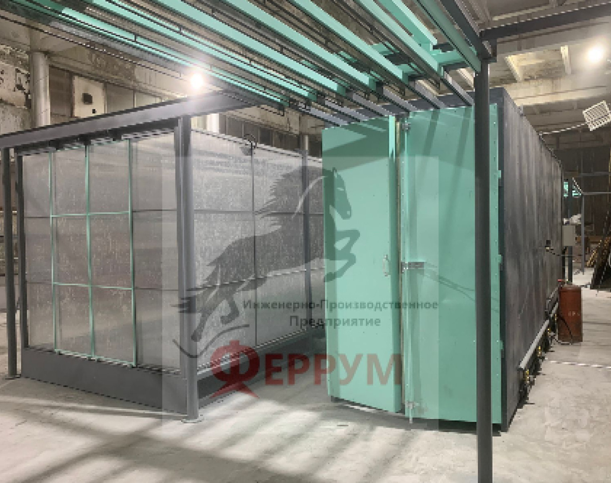 Линия порошкового окрашивания.