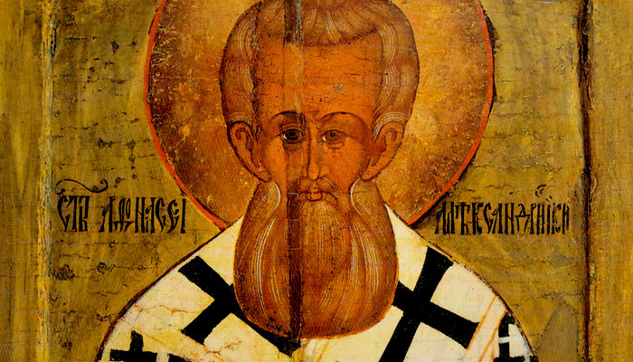 Русская икона Афанасия Александрийского (фрагмент). Фото: icons.pstgu.ru