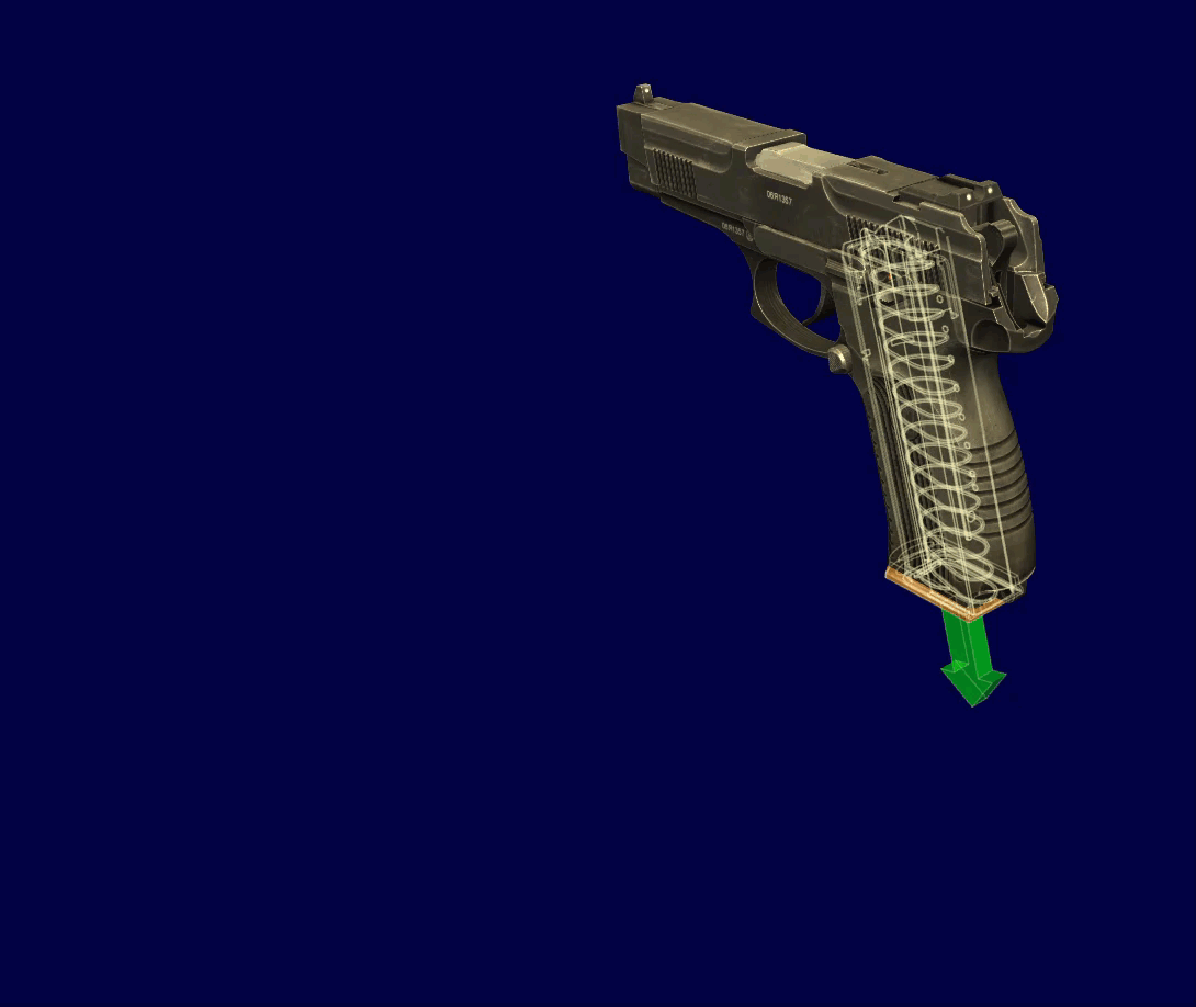 Отделение магазина (World of Guns Gun Disassembly)