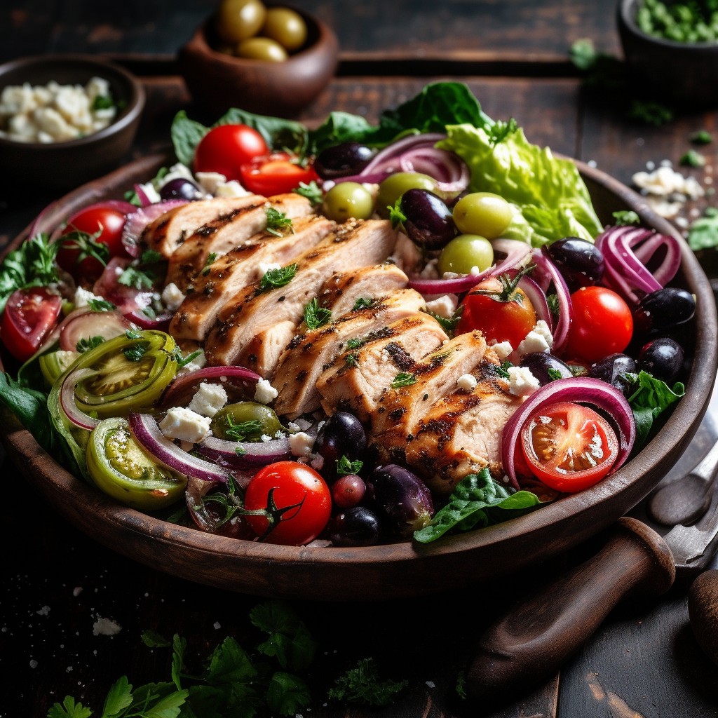   Освежающий греческий салат с курицей: необычное сочетание для легкого летнего обеда Тот самый повар