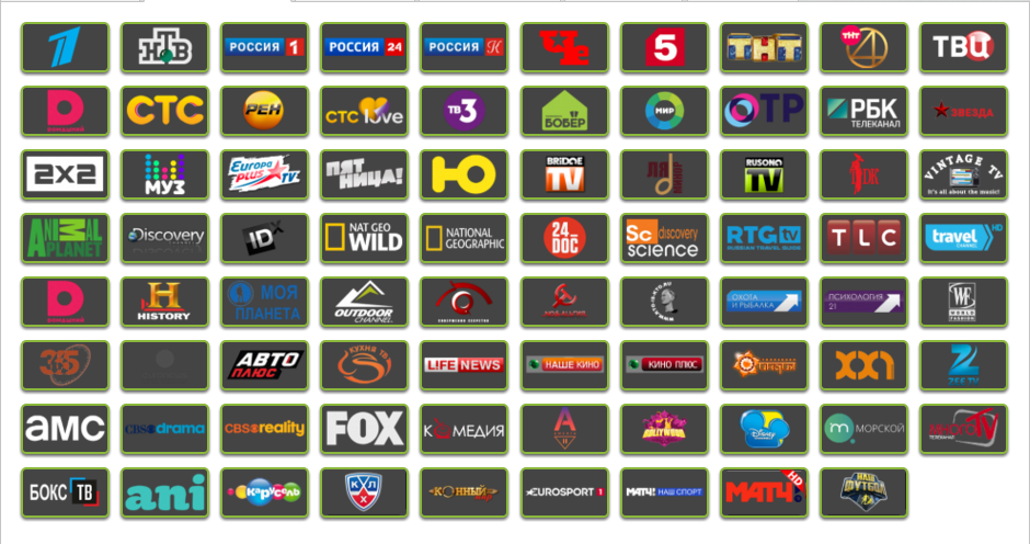 Типичный списов ТВ-каналов. И это кто-то смотрит?