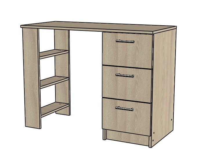 Стол письменный с ящиками