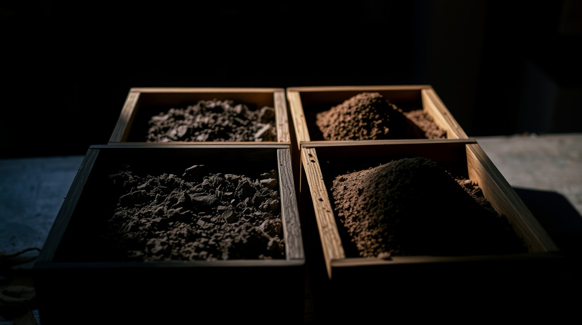 Компоненты для идеальной почвосмеси: садовая земля, торф, перегной и песок