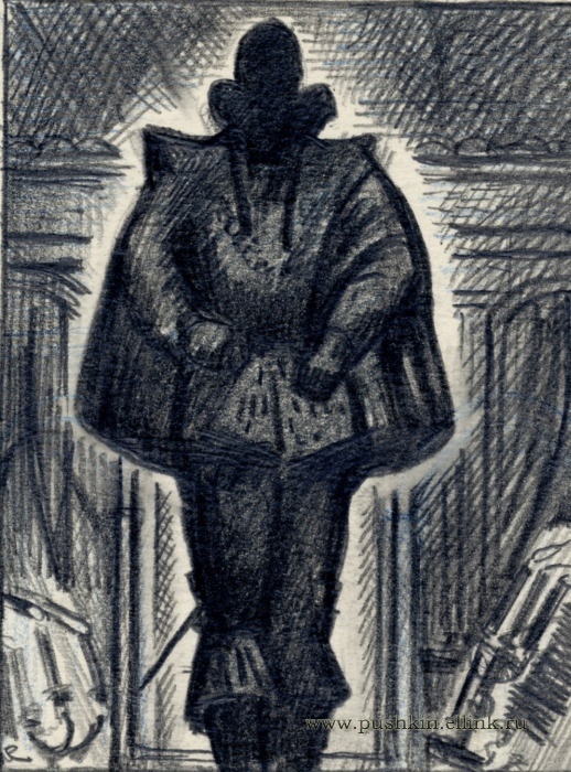 Шаги Командора. Рисунок из интернета. Для иллюстрации статьи.