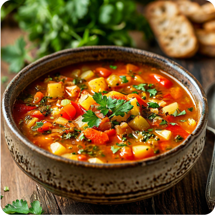 Овощной суп. Постные блюда на Великий пост. Постные блюда на каждый день