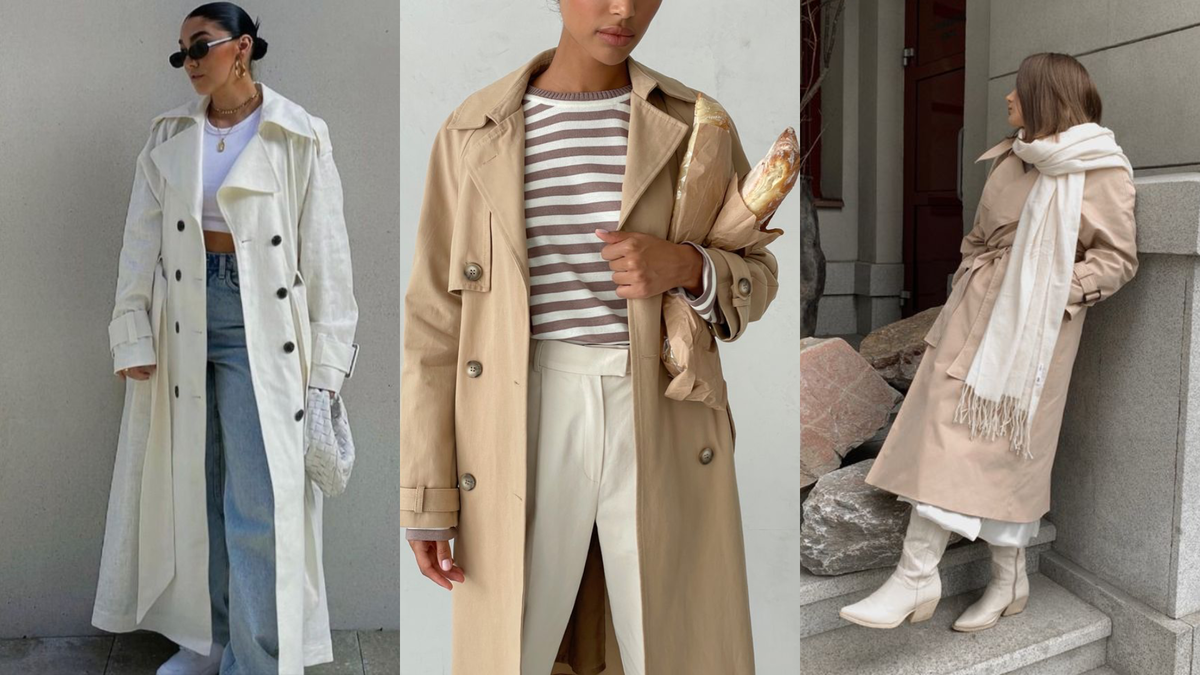 Светлый тренч – классика вне времени