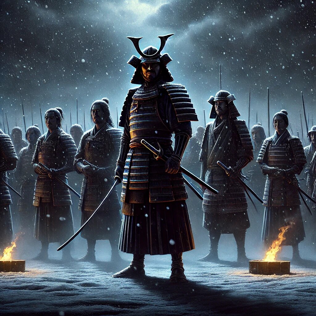 47 ронинов, здесь и далее - рисунок нейросети