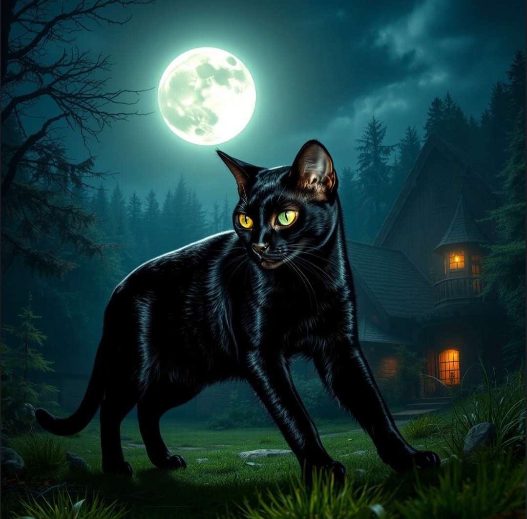 Черные коты обычно очень ласковые.