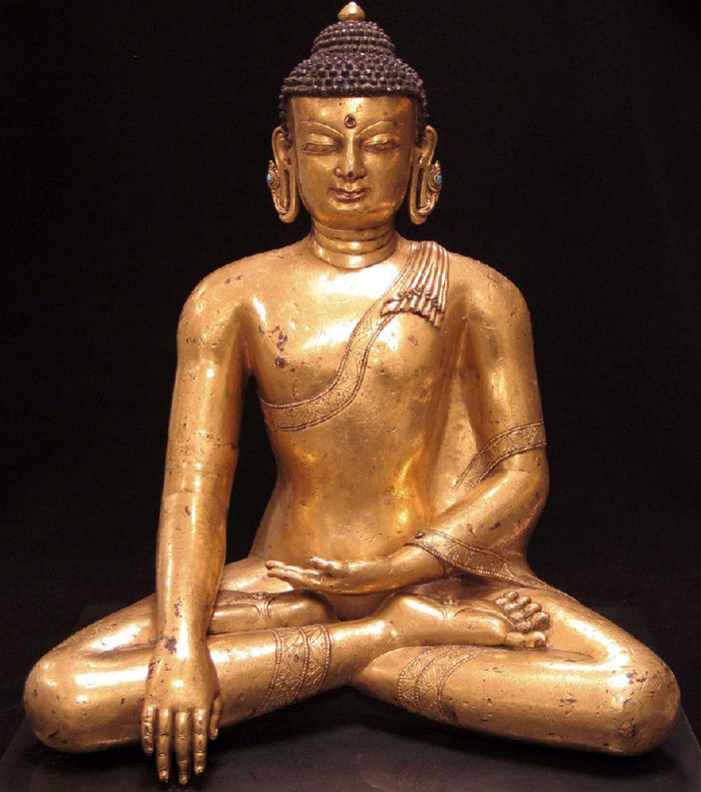 Будда Шакьямуни. Непал, XIII в. Художественный музей Рубина (англ. The Rubin Museum of Art), Нью-Йорк. Эл. ресурс URL: https://www.himalayanart.org/items/65687