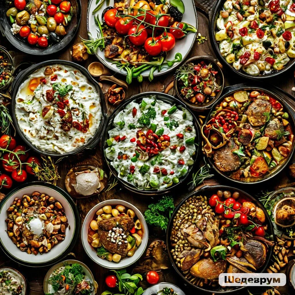 Разнообразие средиземноморской кухни.