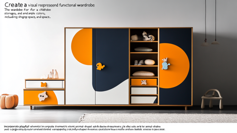    Безопасный и функциональный шкаф для детской комнаты svkuhni77