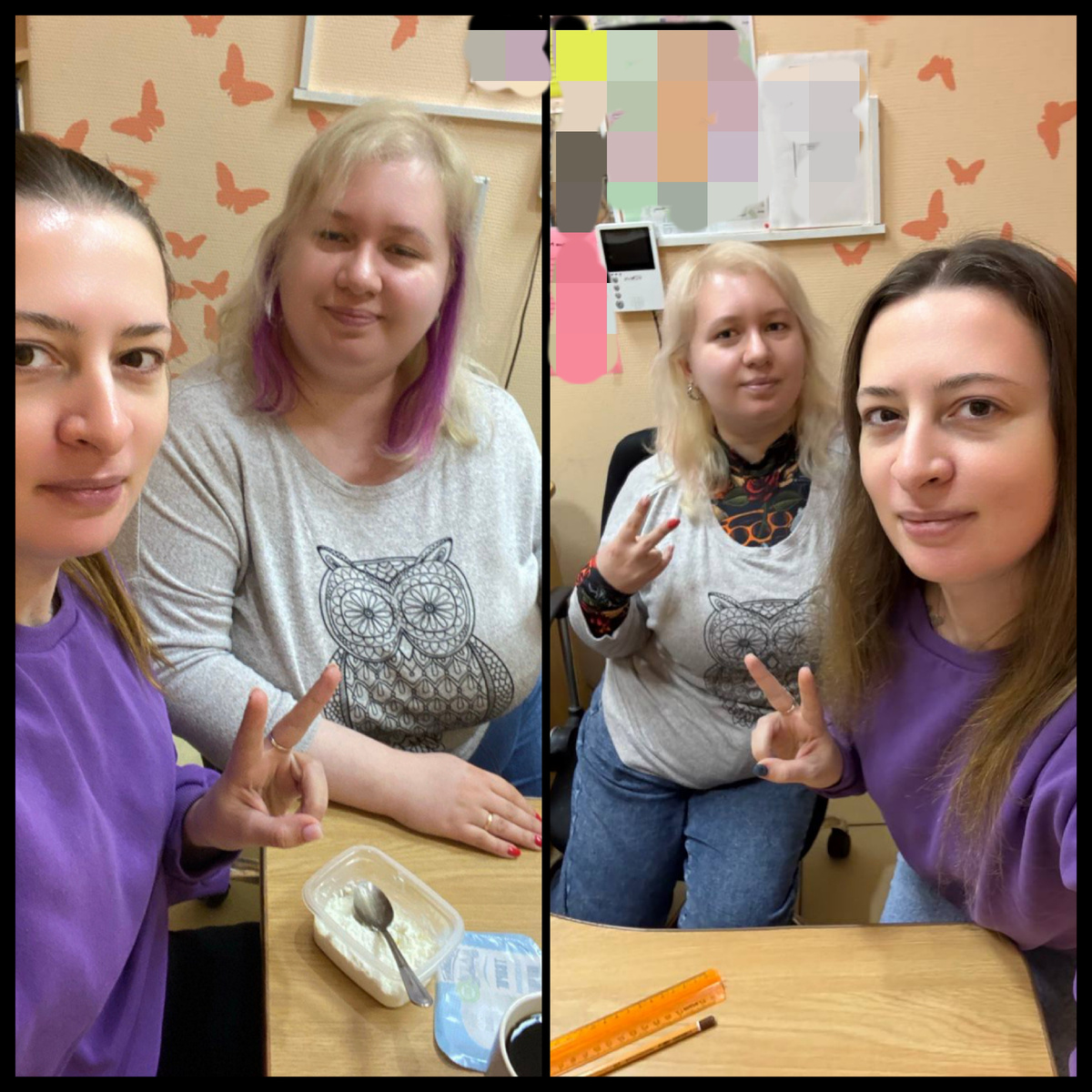 Слева я 97 кг, справа 78 кг