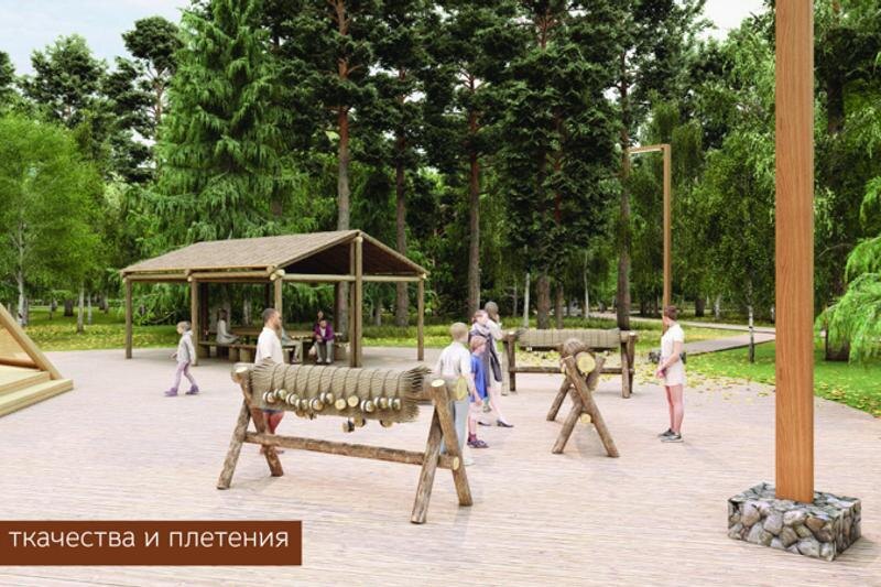    Зона ткачества и плетения