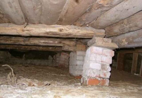 Холодный подпол под домом