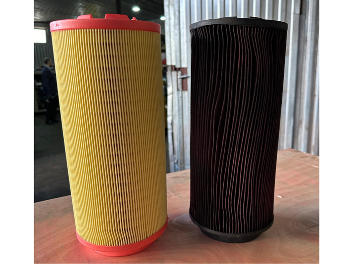 Рис. 2 Новый и использованный воздушные фильтры