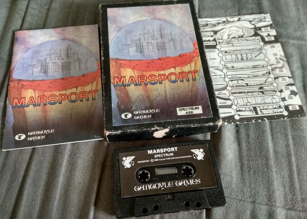 Фото коробки с игрой Marsport (1985г.) для ZX Spectrum