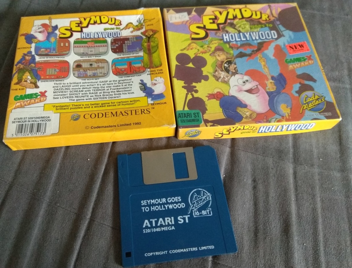 Фото коробки с игрой Seymour Goes to Hollywood (1992г.) для Atari ST