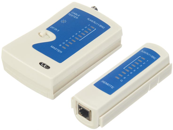 Кабельный тестер RJ45, RJ11, RJ12, BNC (NS 468Bv2) NETKO Optima