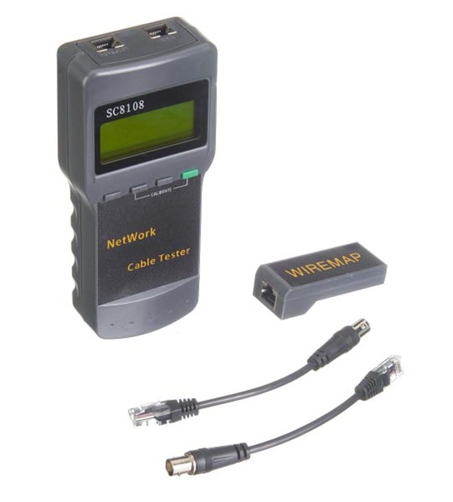 Кабельный тестер UTP/FTP RJ45, BNC, RJ11/12, Netko