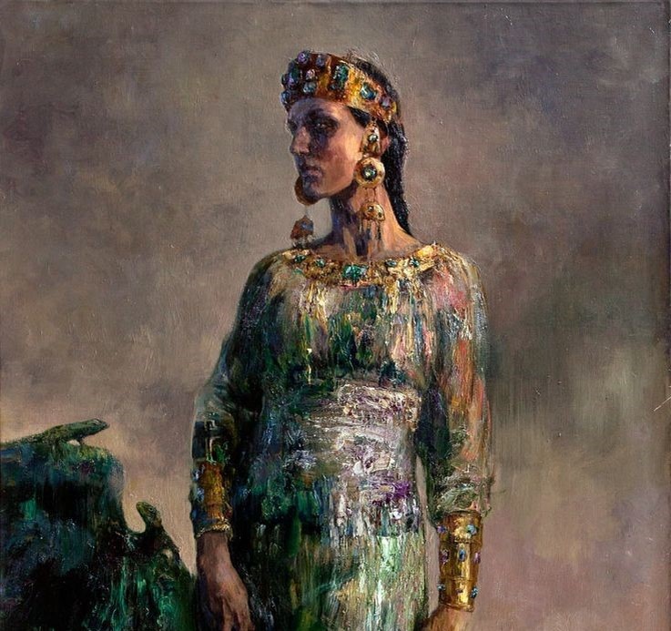 Фрагмент картины художницы Анны Виноградовой "Хозяйка медной горы", 2010