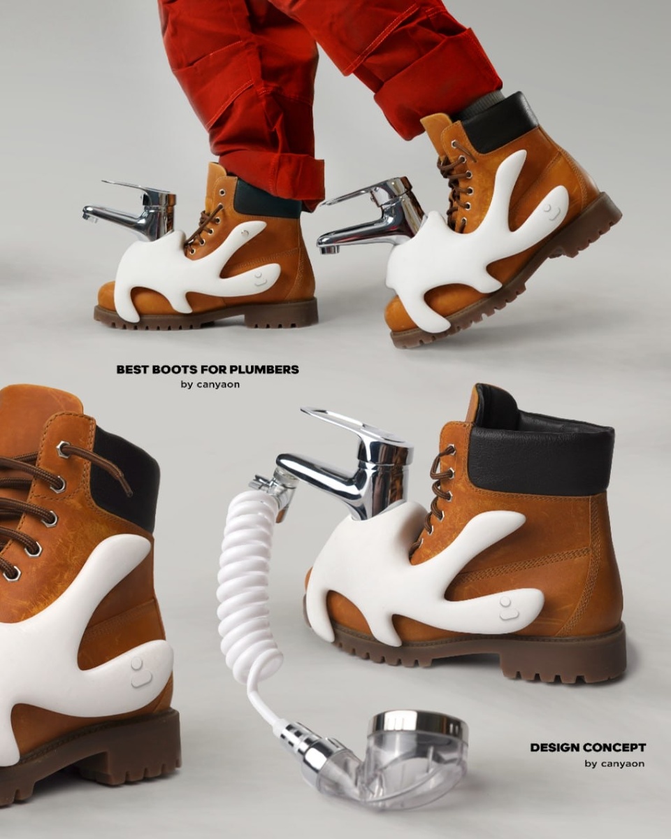 Дизайнер Александр Canyaon создал «ботинки для VIP-сантехников» 