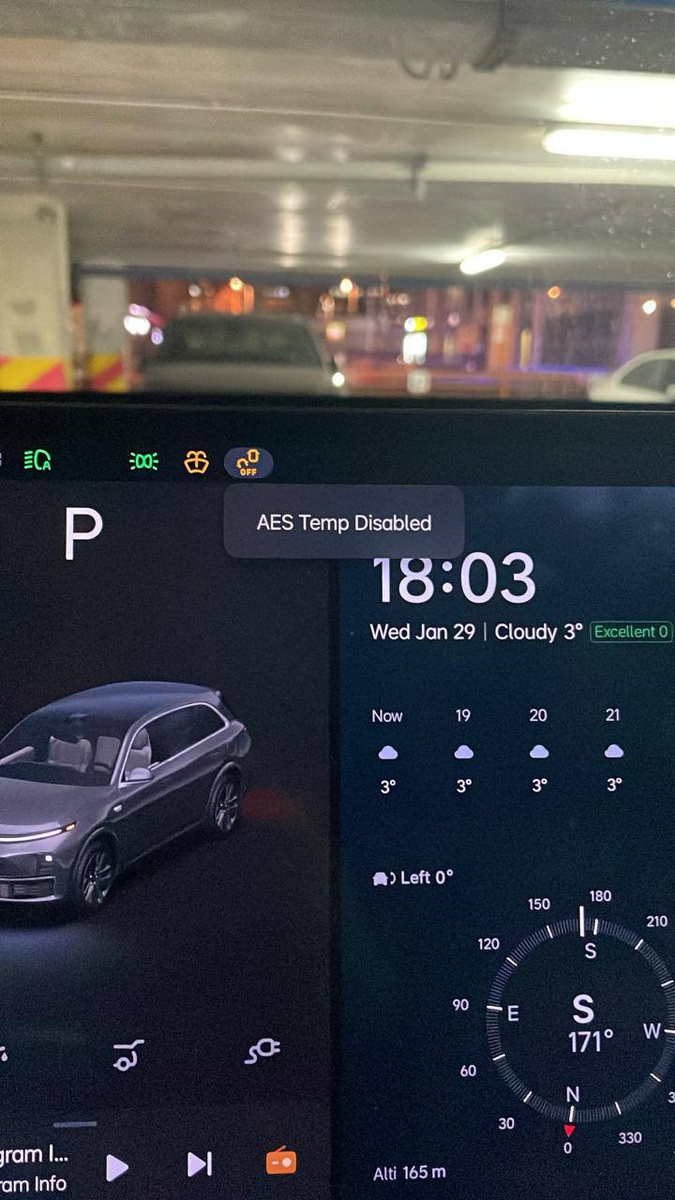 Предупреждение AES Temp Disabled на Лисяне