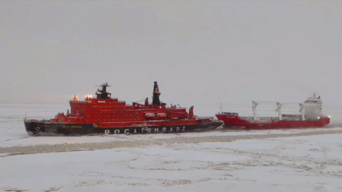 Стоп-кадр видео из Telegram-канала «Атомфлота»
