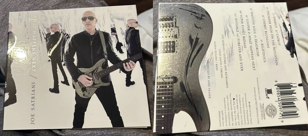 Виниловый выпуск альбома Joe Satriani "What Happens Next", 2018 г.