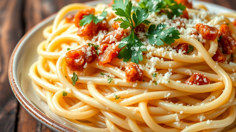 Паста Карбонара классический рецепт в домашних условиях с беконом