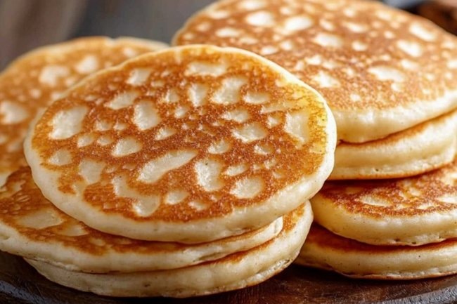    Пышные оладьи без дрожжей