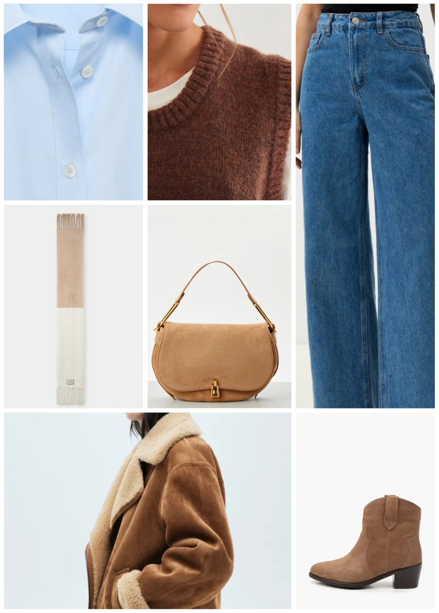 Замша — это просто самый топовый материал этой зимы. В этом году тренд на замшу лишь прощупывал почву, в следующем она станет еще более популярной, поэтому смело покупайте и носите сумки и обувь из замши. Помните, что замшу нужно регулярно обрабатывать пропиткой. У меня в хозяйстве водоотталкивающая пропитка Salton. Вонюченькая, но работает на 5+. Обрабатываю обувь на балконе, чтобы в квартире не пахло.  Еще хорошая Solemate и посоветовали Carbon от Collonil, но пока не пробовала. Она вообще защищает даже от грязной жижи, просто потом можно стряхнуть.