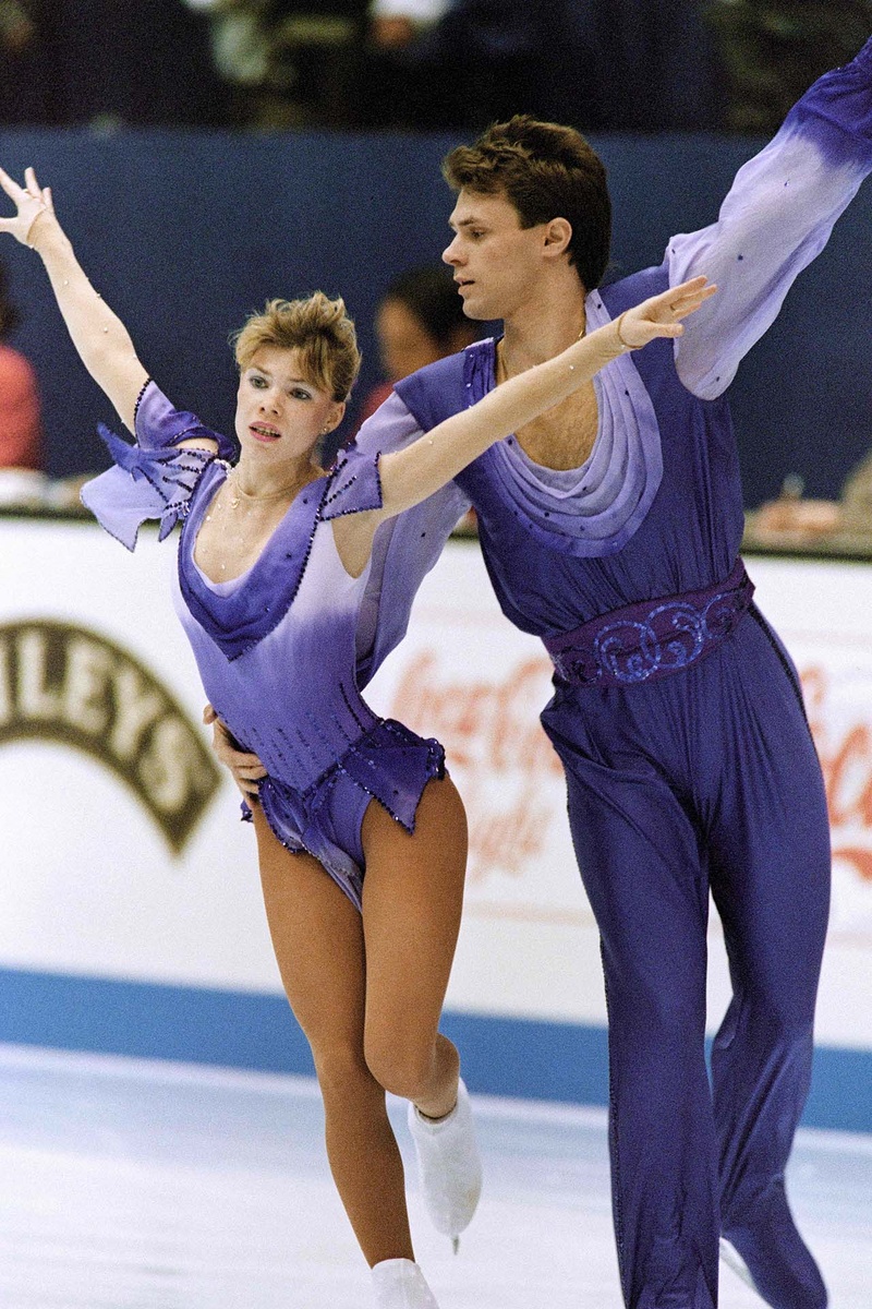    Евгения Шишкова и Вадим Наумов на Чемпионате мира по фигурному катанию, 1994 год