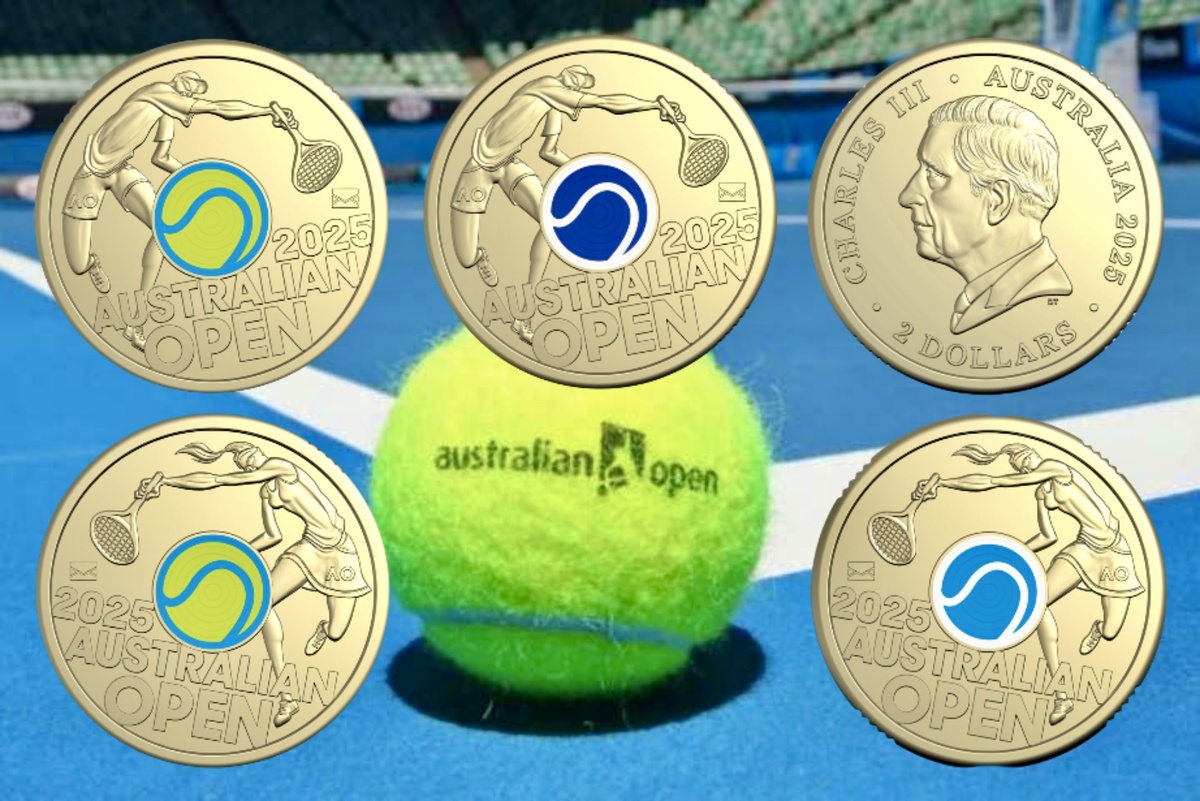 Монеты, посвященные 120-летию Открытого чемпионата Австралии по теннису «Australian Open»