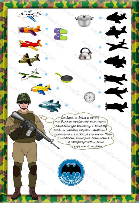 Домашний квест на 23 февраля для детей (мальчиков) с поиском подарка по картинкам «Секретное задание разведки» - Zavodila-kvest