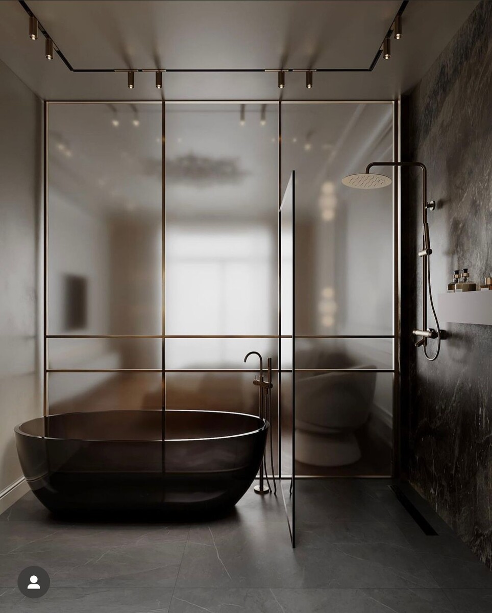 Рифленое стекло (по задумке дизайнера)