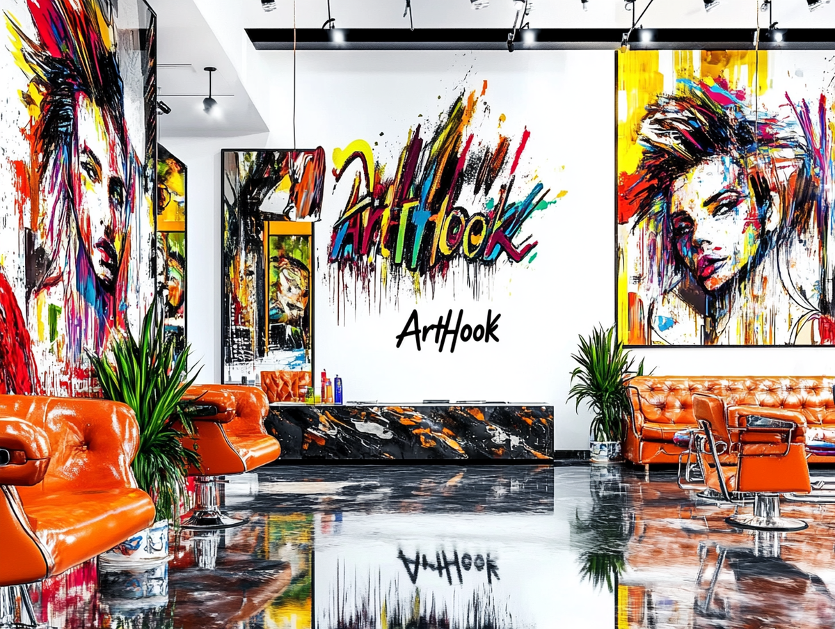 Как оформить арт-пространство в салоне красоты или барбершопе
