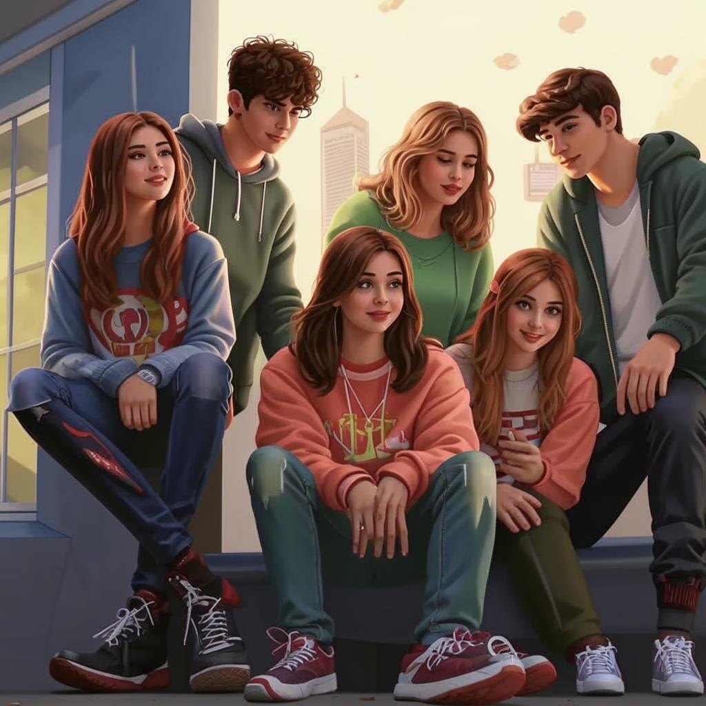 Личное пространство подростка с точки зрения ИИ.